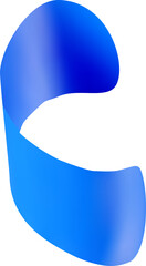 3D party confetti. Colorful firecracker ribbon