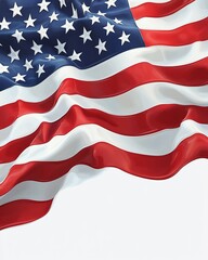 Obraz premium Waving American flag patriotic background
