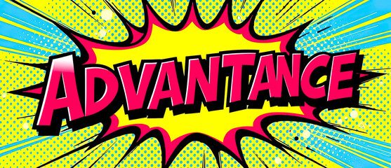 Advantage Comic Book Speech Bubble