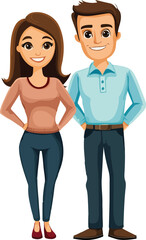 couple, husband and wife vector