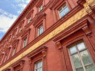 Windows & facade of National Building Museum in Washington, DC