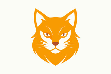 red cat vector logo