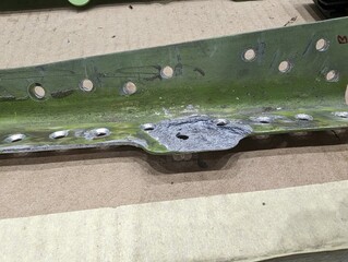 corroded aircraft structural element