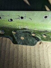 corroded aircraft structural element