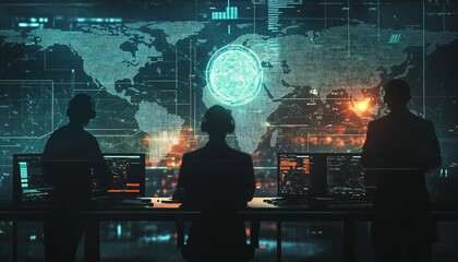 Incident Response and Cybersecurity Operations, security teams coordinating response efforts during a cyber attack, Cybersecurity Operations, Security Incident Management,