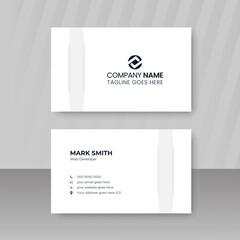 Fototapeta premium Simple modern professional creative business card design vector template