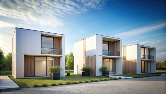 Modular houses of modern architecture , modular, modern, architecture, design, innovative, sustainable, prefab