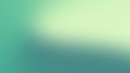 Blurred green gradient background grainy texture