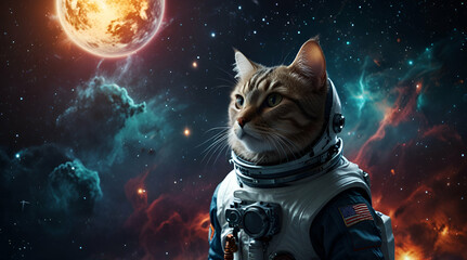 Space Explorer with the Pawsitive Attitude 