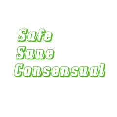 Fototapeta premium safe, sane, consensual (SSC) label