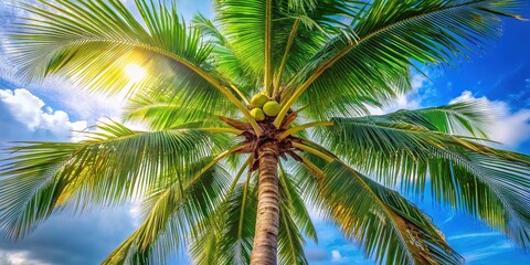 coconut palm type tree