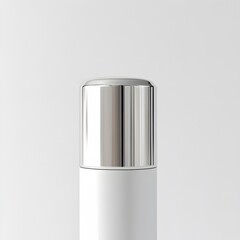 Sleek Deodorant Stick Against Brilliant White Background in Minimalist Product Photography Style