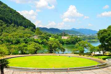 津久井湖城山公園 水の苑地　神奈川県相模原市の風景