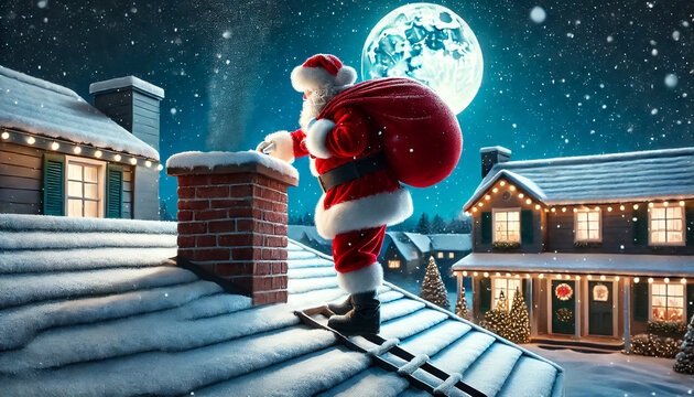 Santa Claus entrando