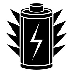 Battery Silhouette Vector Design