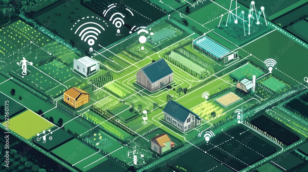 Poster interconnected network of iot devices and sensors powering smart farm automation data driven optimiz