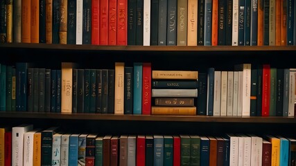 shelves with books