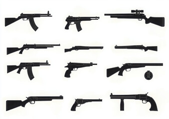 collection of guns