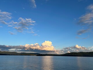 Fototapeta premium Clouds over Lake