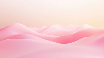 Obraz premium Abstract Pink Landscape with Gradient Sky