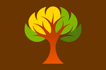 A tree logo icon vector illustration.