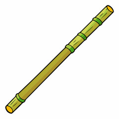 Bamboo Vector Art on White Background