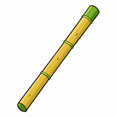 Bamboo Vector Art on White Background