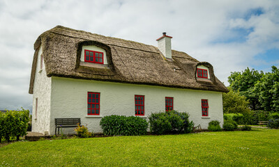 Exterior of Dunguaire Castle on the southeast coast of Galway Bay, County Galway, Ireland