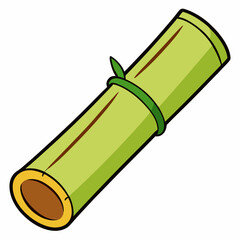 Bamboo Vector Art on White Background