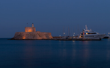 Fort St. Nicholas at Mandraki Harbor, Rhodes