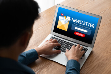 newsletter signup page on computer for customer to subscribe snugly newsletter update information to subscriber