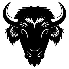 Bison Silhouette Vector Art