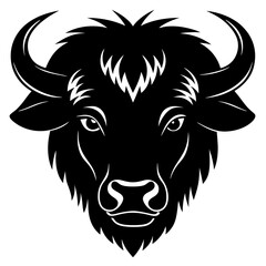 Bison Silhouette Vector Art