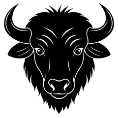 Bison Silhouette Vector Art