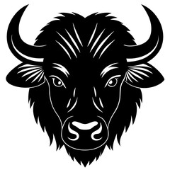 Bison Silhouette Vector Art