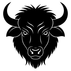 Bison Silhouette Vector Art