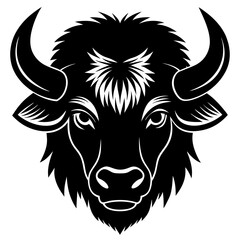 Bison Silhouette Vector Art