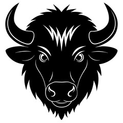 Bison Silhouette Vector Art