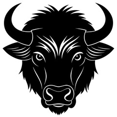 Bison Silhouette Vector Art