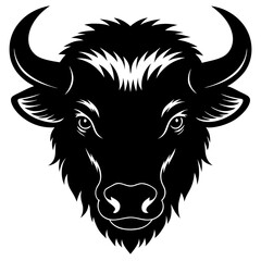 Bison Silhouette Vector Art