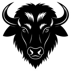 Bison Silhouette Vector Art