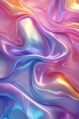 Fototapeta premium Vibrant, swirling fluid patterns in pastel colors, evoking a sense of movement and creativity, perfect for artistic designs.