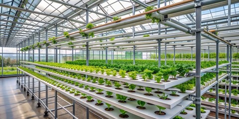 Innovative aeroponic system for growing plants year-round in greenhouses , aeroponics, plant production, greenery