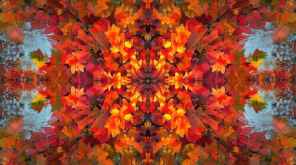 Autumn leaves. Generative AI