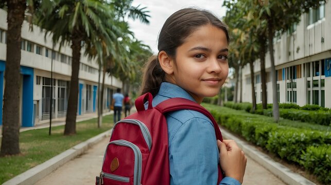"Serie de fotos de adolescentes, tanto chicos como chicas, caminando solos hacia la escuela. Cada imagen captura un momento &uacute;nico de su trayecto, reflejando la independencia y el enfoque en su rutina 