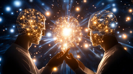 The focus and collaboration symbolize Creation, Development, and the cognitive benefits of mental exercises