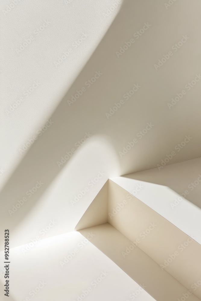 Poster a clean and minimalist setup features a diagonal layout on a white and beige surface, highlighting s