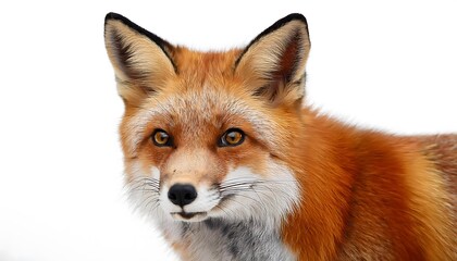 Fototapeta premium A Red Fox on a white background