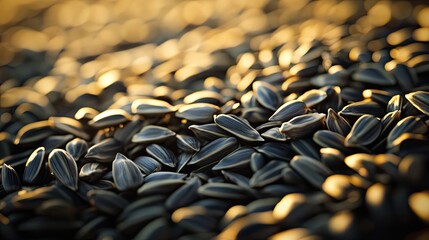 Fototapeta premium Sunflower seeds. Generative AI