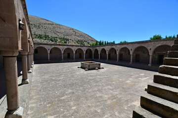 Located in Develi, Kayseri, Turkey, the Hamidiye Madrasa was built in the 19th century.
